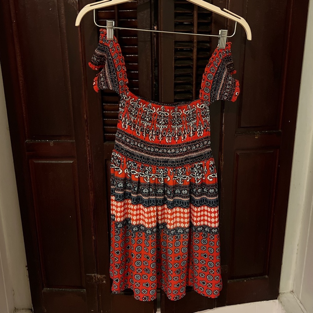 Rise of Dawn Bandana-Print Mini Dress